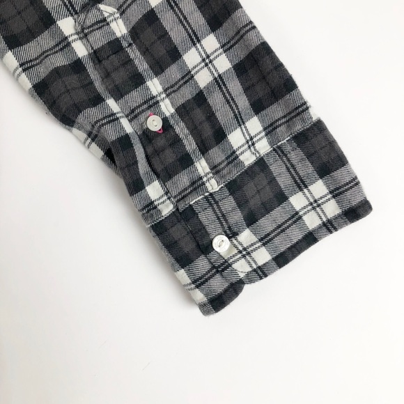 PINK Victoria’s Secret Bling Grey Flannel Shirt - Picture 7 of 8